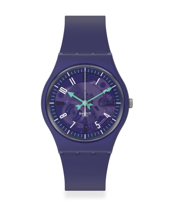 Swatch Montre analogique, Swissmade - Original Gent Biosourced: Photonic Purple