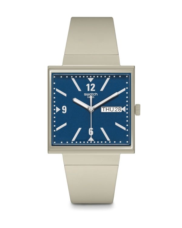 Swatch Montre analogique, Swissmade - 2308 Bioceramic What If? Collection: …BEIGE?