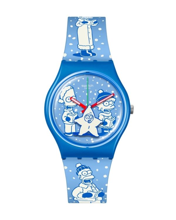 Swatch Montre analogique - THE Simpsons: TIDINGS OF JOY