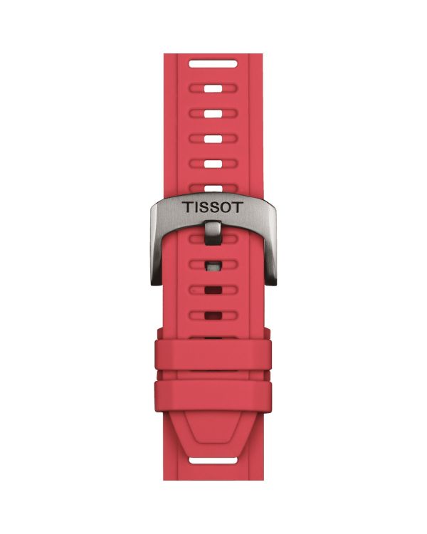Original Tissot Silikonarmband rot Bandanstoß 21 mm