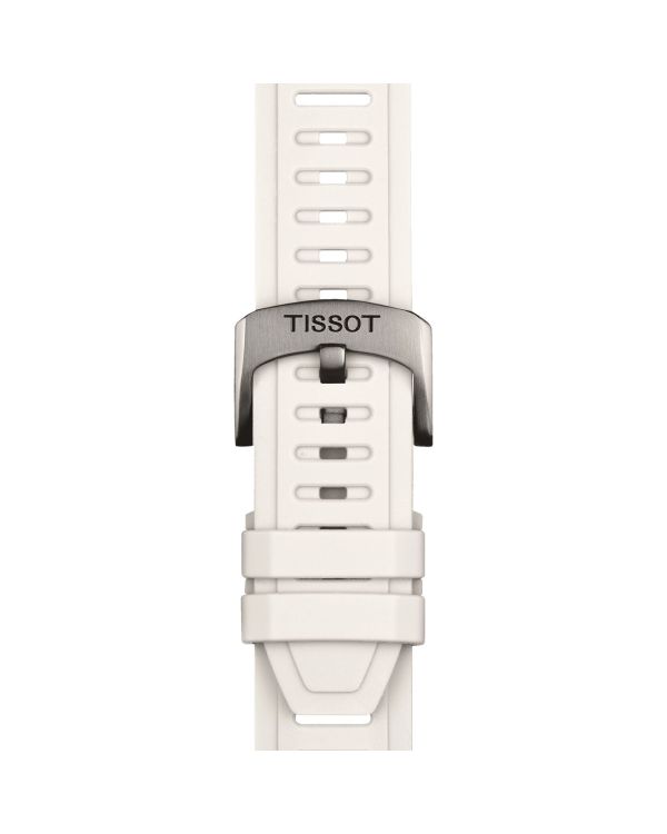 Original Tissot Silikonarmband weiß Bandanstoß 21 mm