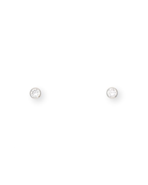 Zirkonia Ohrstecker Gold 18 ct - Solitaire von Carat