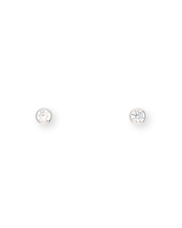 Zirkonia Ohrstecker Gold 18 ct - Solitaire von Carat