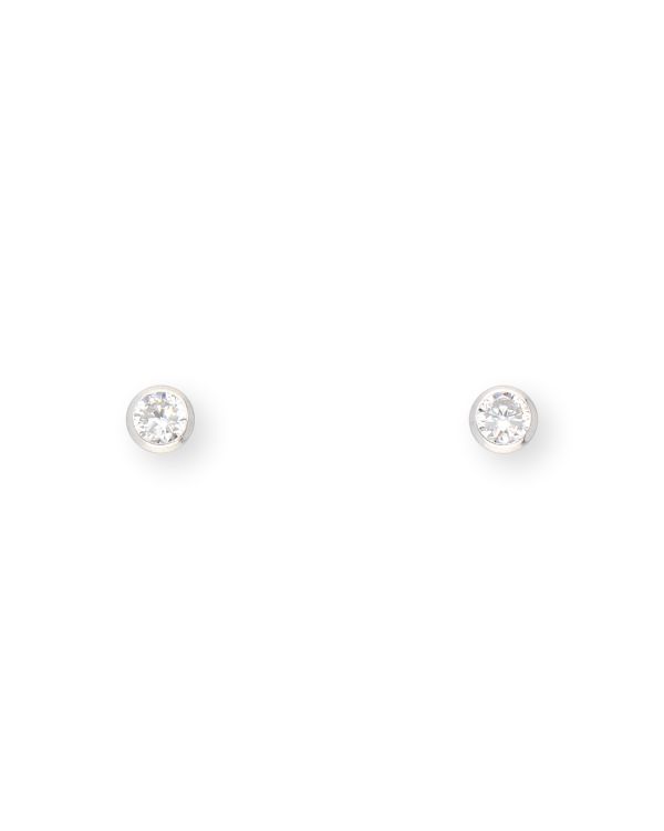 Zirkonia Ohrstecker Gold 18 ct - Solitaire von Carat