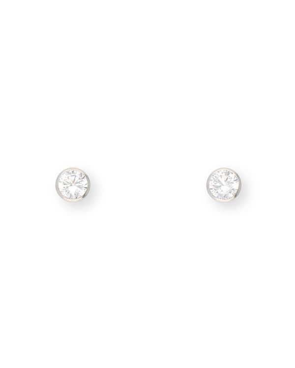 Zirkonia Ohrstecker Gold 18 ct - Solitaire von Carat