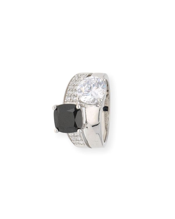 bague zirconia argent 925 - Style de Carat
