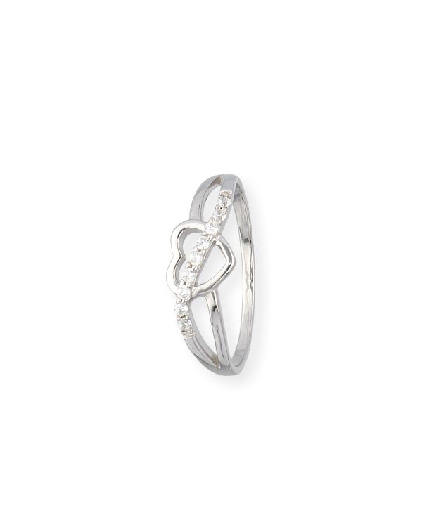 Zirkonia Ring Silber 925 - Hearts von Carat and Friends