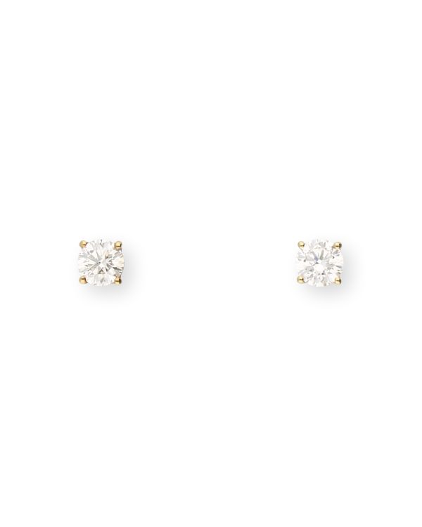 Clous d'oreille Diamant 0.50 ct Or 18 Carat - CLASSIC Diamonds