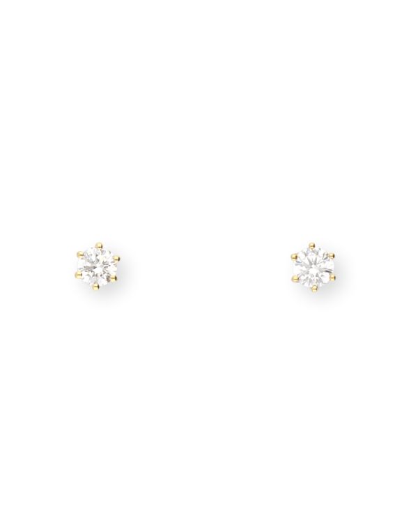 Clous d'oreille Diamant 0.30 ct Or 18 Carat - CLASSIC Diamonds