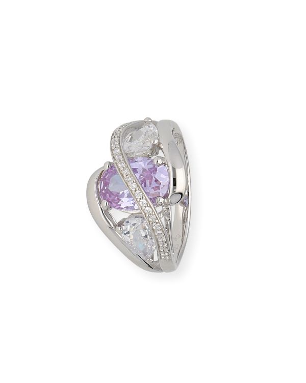 bague zirconia argent 925 - Colorstone de Carat
