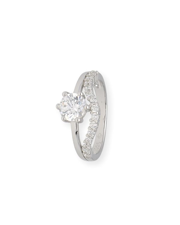 bague zirconia argent 925 - Style de Carat