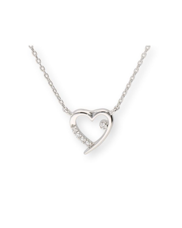 Zirkonia Halskette Gold 9 ct - Hearts von Carat