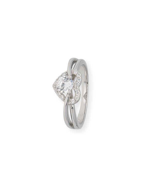 Zirkonia Ring Silber 925 - Hearts von Carat