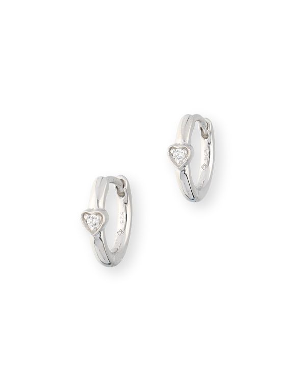 Zirkonia Creolen Silber 925 - Hearts von Carat and Friends