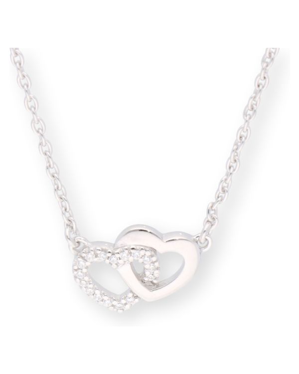 Zirkonia Halskette Silber 925 - Hearts von Carat and Friends