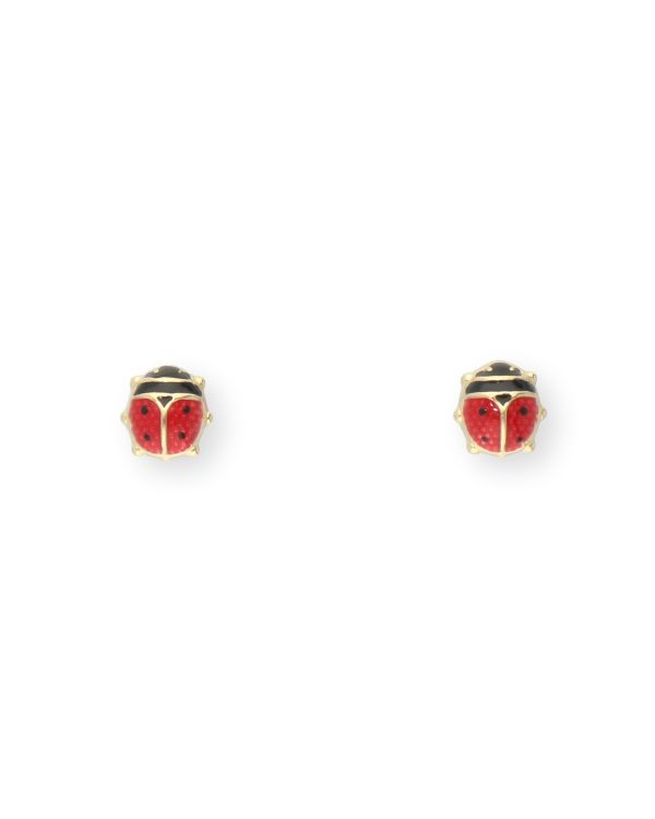 boucles d'oreilles émail or 18 ct - Motifs de Carat Kids