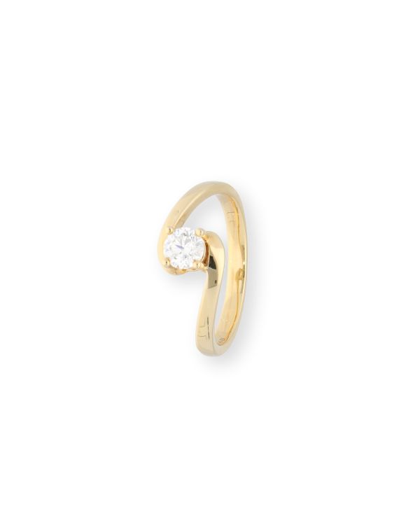 Ring Diamant 0.35 ct Gold 18 Carat - CLASSIC Diamonds