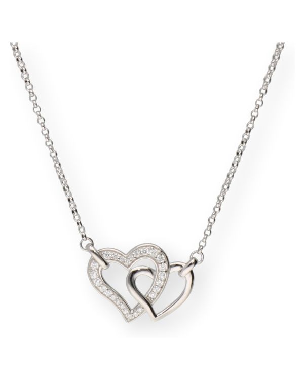 collier zirconia argent 925 - Hearts de Carat