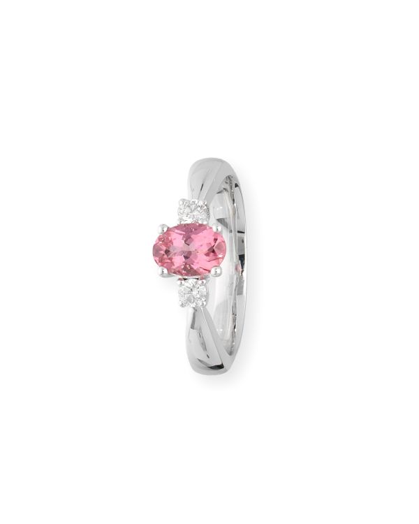 Turmalin, Diamant Ring Gold 18 ct - Colorstone Diamonds by Carat