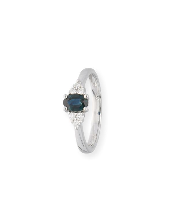 Saphir, Diamant Ring Gold 18 ct - Colorstone von Carat