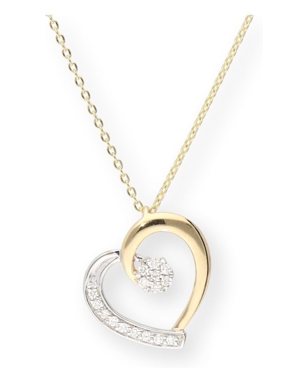 Diamant Halskette Gold 18 ct - Hearts von Diamonds by Carat
