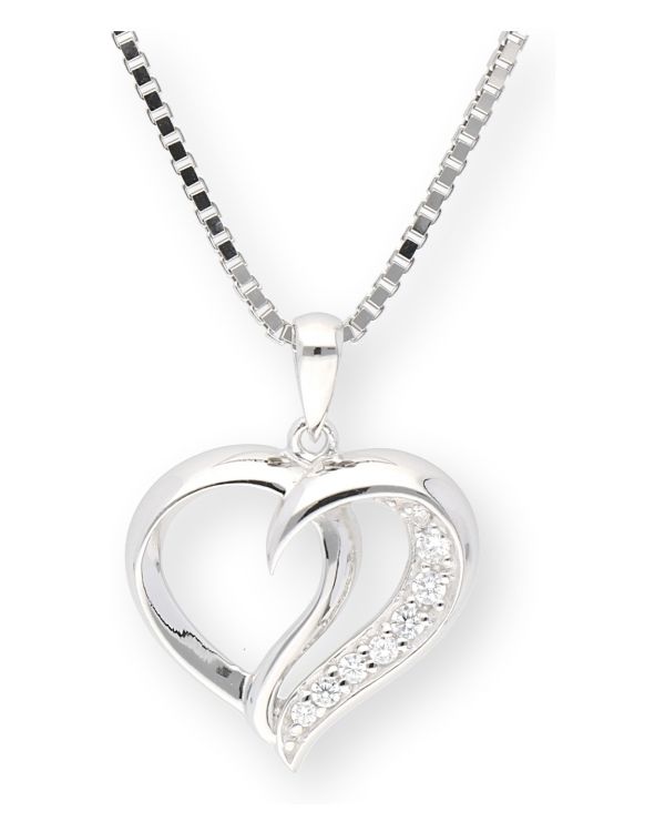 collier zirconia argent 925 - Hearts de Carat