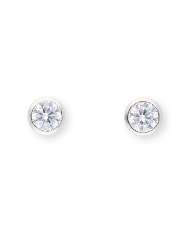 Zirkonia Ohrstecker Silber 925 - Solitaire von Carat