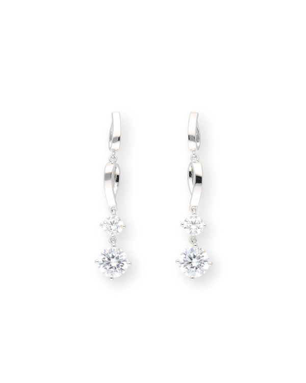 Zirkonia Ohrhänger Silber 925 - Solitaire von Carat