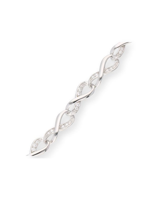 bracelet zirconia argent 925 - Motifs de Carat