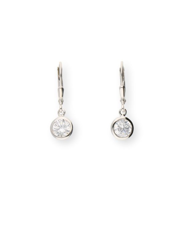 Pendants d'oreilles Cubic Zirconia Argent 925 - Style de Carat