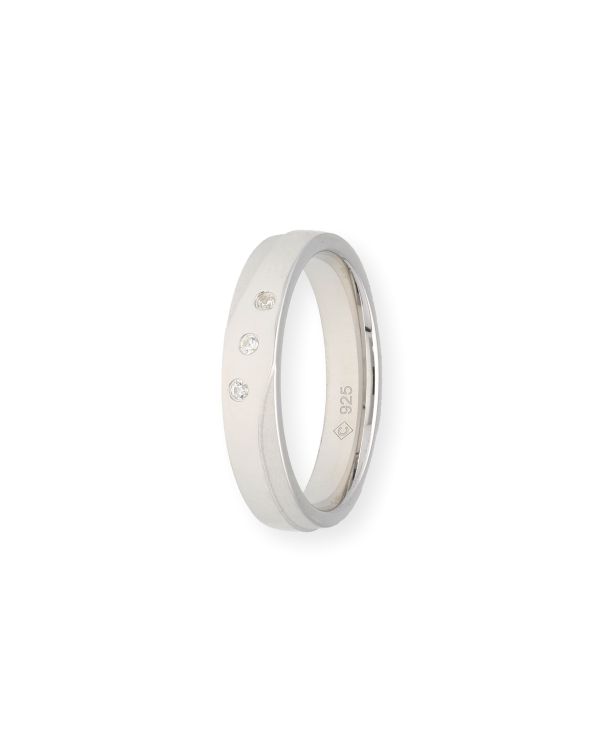 bague partenaire zirconia argent 925 - Alliance de Carat