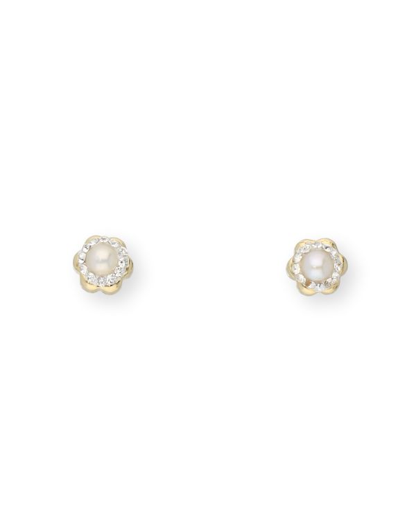 Perlen Ohrstecker Gold 18 ct - Pearls von Carat Kids