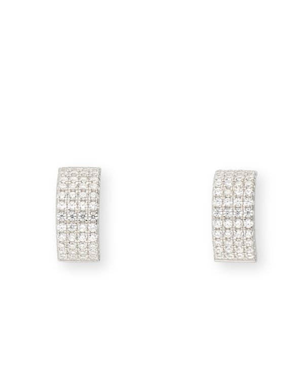 créoles zirconia argent 925 - Style de Carat