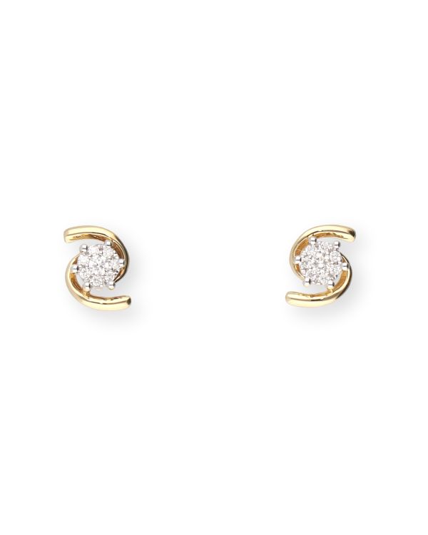 boucles d'oreilles diamant or 18 ct - Style de Carat