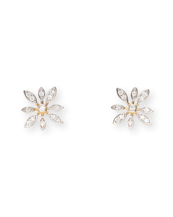 boucles d'oreilles diamant or 18 ct - Style de Carat