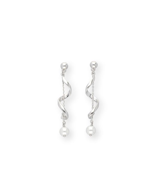 dormeuses perles argent 925 - Pearls de Carat
