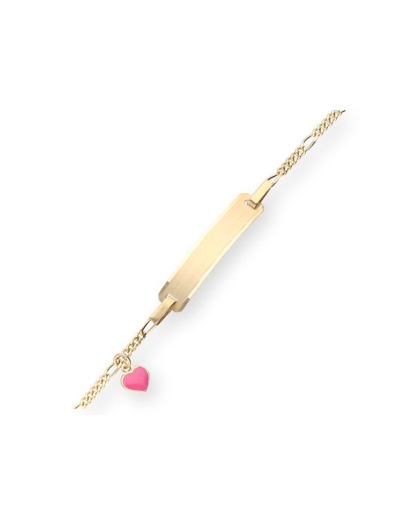 id-bracelet émail or 18 ct - Identity de Carat Kids