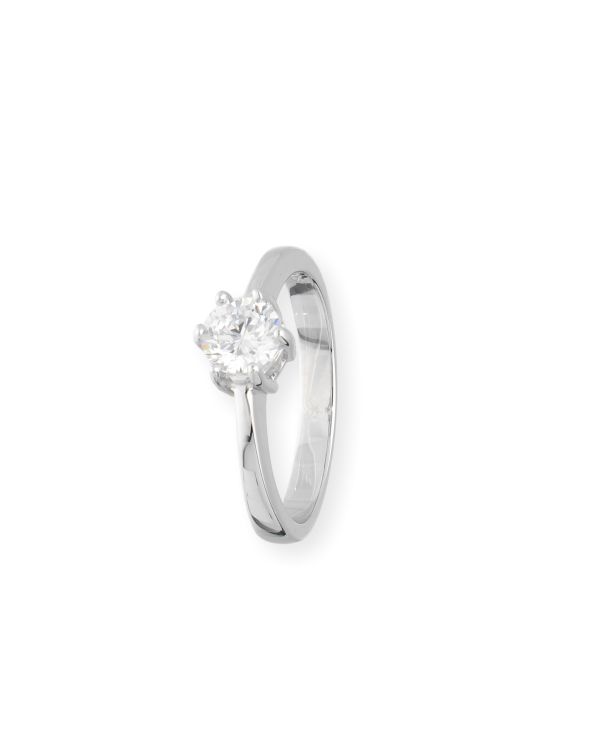 bague zirconia argent 925 - Solitaire de Carat
