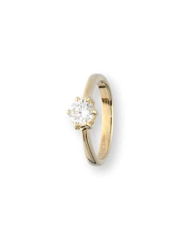bague zirconia argent 925 - Solitaire de Carat