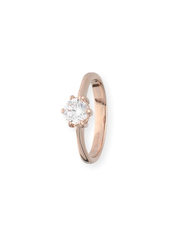 bague zirconia argent 925 - Solitaire de Carat