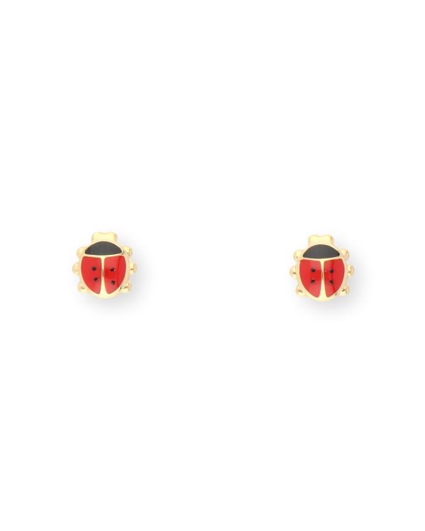 boucles d'oreilles émail or 9 ct - Motifs de Carat Kids