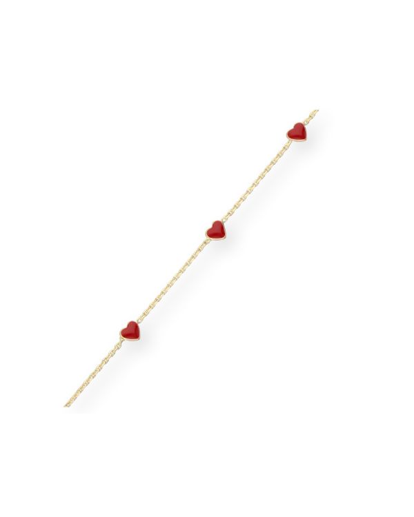 Email Armband Gold 18 ct - Hearts von Carat Kids