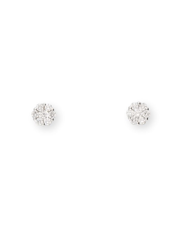 boucles d'oreilles diamant or 18 Carat - Solitaire CLASSIC Diamonds