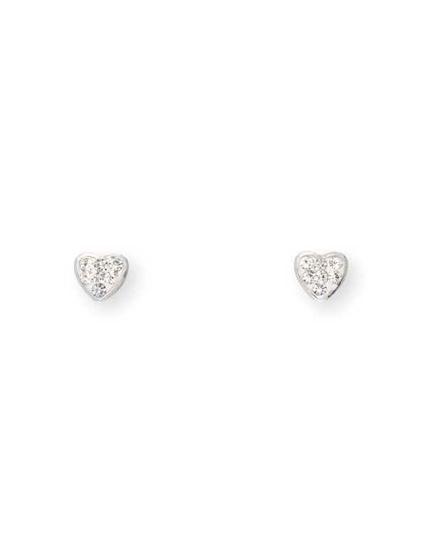 Kristall Ohrstecker Silber 925 - Hearts von Carat and Friends