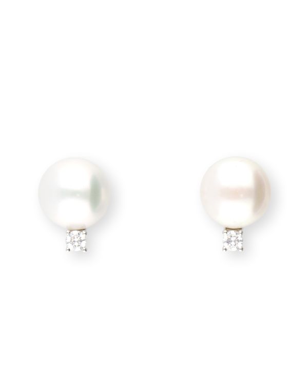 Perlen, Zirkonia Ohrstecker Gold 9 ct - Pearls von Carat