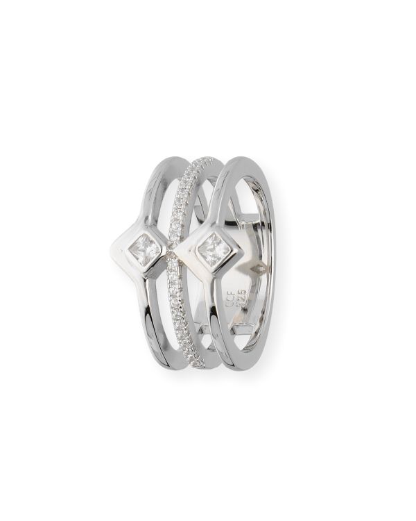 bague zirconia argent 925 - Style de Carat