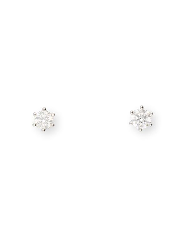 Clous d'oreille Diamant 0.50 ct Or 18 Carat - CLASSIC Diamonds