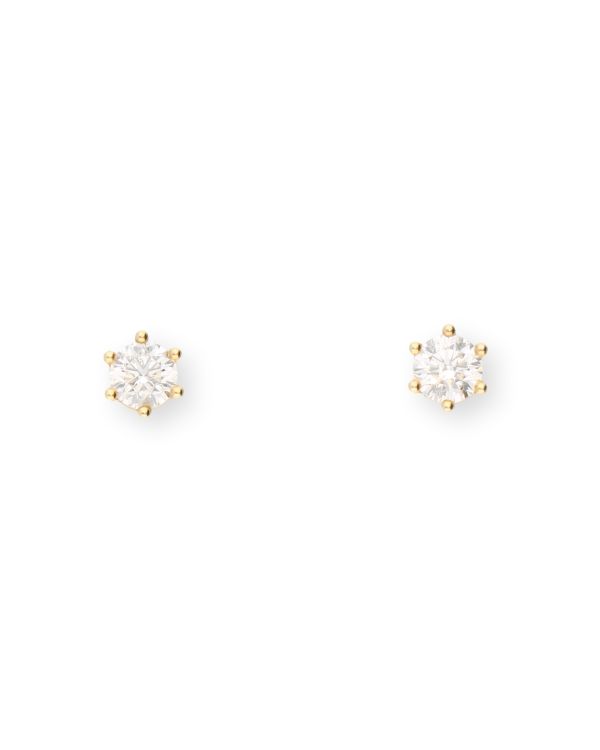 Clous d'oreille Diamant 0.60 ct Or 18 Carat - CLASSIC Diamonds