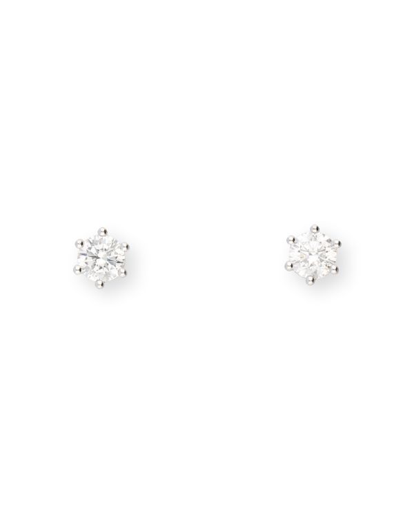Clous d'oreille Diamant 0.60 ct Or 18 Carat - CLASSIC Diamonds