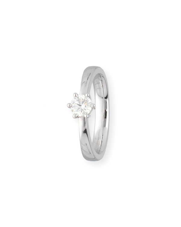 Ring Diamant 0.40 ct Gold 18 Carat - CLASSIC Diamonds